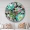 Designart 'Floral Succulents Traditional Wall Clock